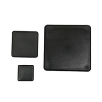 2.5 inch Durable Black Square Plastic Fence/ Gate Post Caps- Made in USA