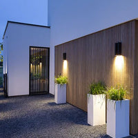 EVO DOWN DARK 100-230V - 12" Modern Outdoor LED Wall Light - Special Order