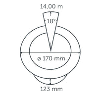 BIG NERO NARROW ‒ 5.5'' Adjustable Landscape Well Light