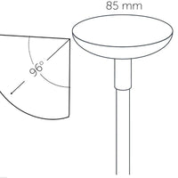 SWAY LOW PEARL GREY ‒ 23.6" Tall LED Garden Light