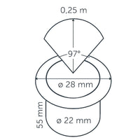 FUSION 22 RVS ‒ 7/8'' Recessed Light with Ring