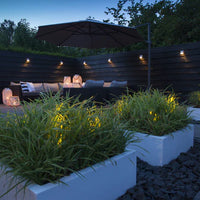WEDGE ‒ 3.9" Silver LED Deck Post Light