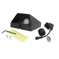 WEDGE DARK ‒ 3.9" Black LED Deck Post Light