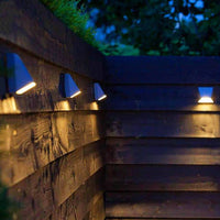WEDGE ‒ 3.9" Silver LED Deck Post Light
