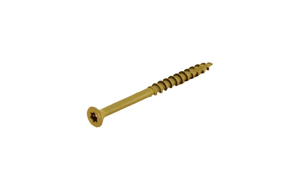 DeckFast- Tan Epoxy Coated Wood Screws - Size Options