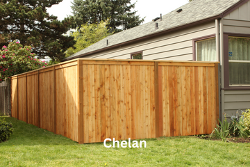 Western Red Cedar Privacy Wood Fence- Chelan