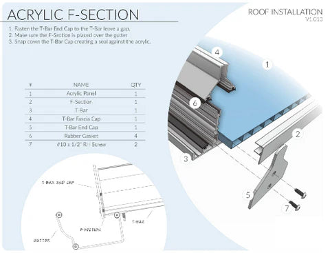 Acrylic Patio Cover Kit