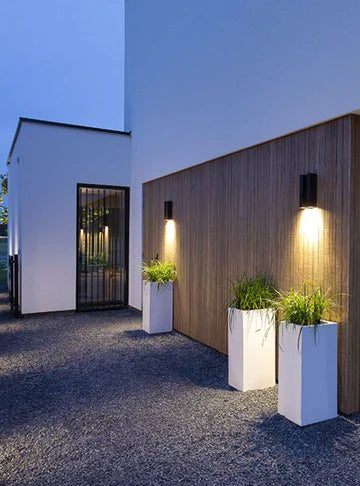 EVO DOWN DARK 100-230V - 12" Modern Outdoor LED Wall Light - Special Order