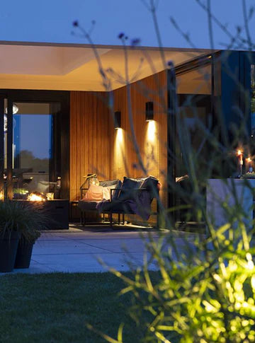 EVO DOWN DARK 100-230V - 12" Modern Outdoor LED Wall Light - Special Order