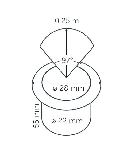 FUSION 22 RVS ‒ 7/8'' Recessed Light with Ring