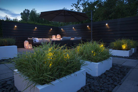 WEDGE ‒ 3.9" Silver LED Deck Post Light