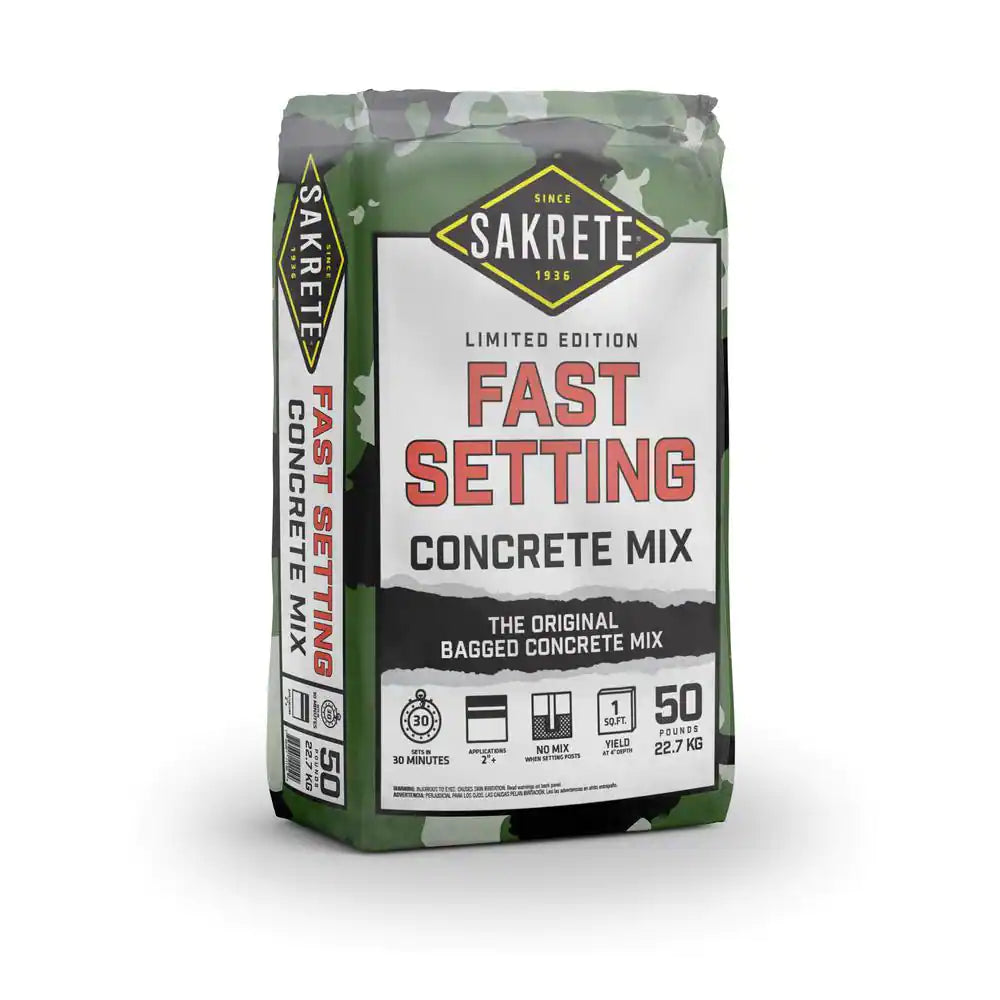 50 lbs. Fast Setting Concrete Mix- Sakrete