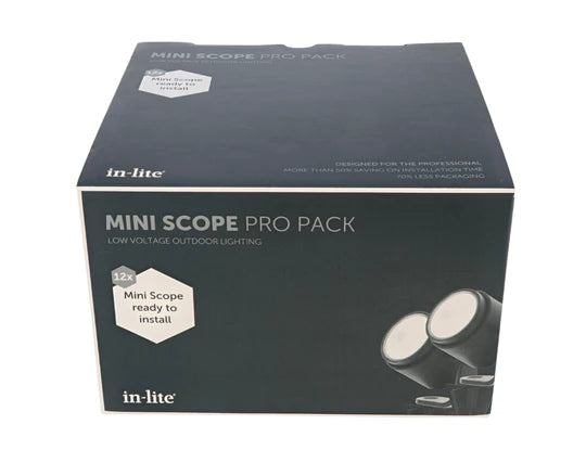 MINI SCOPE PRO PACK ‒ Small Outdoor LED Spotlight Kit
