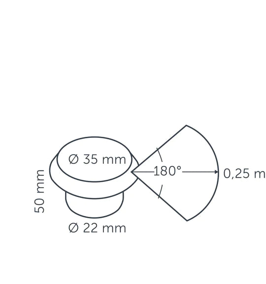 PUCK 22 DARK ‒ 7/8'' Low Voltage Deck Light