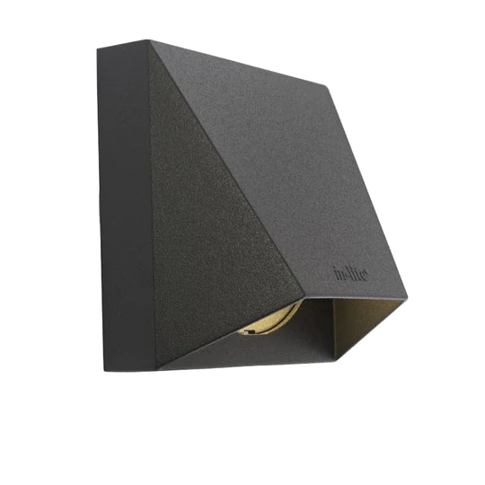 WEDGE DARK ‒ 3.9" Black LED Deck Post Light