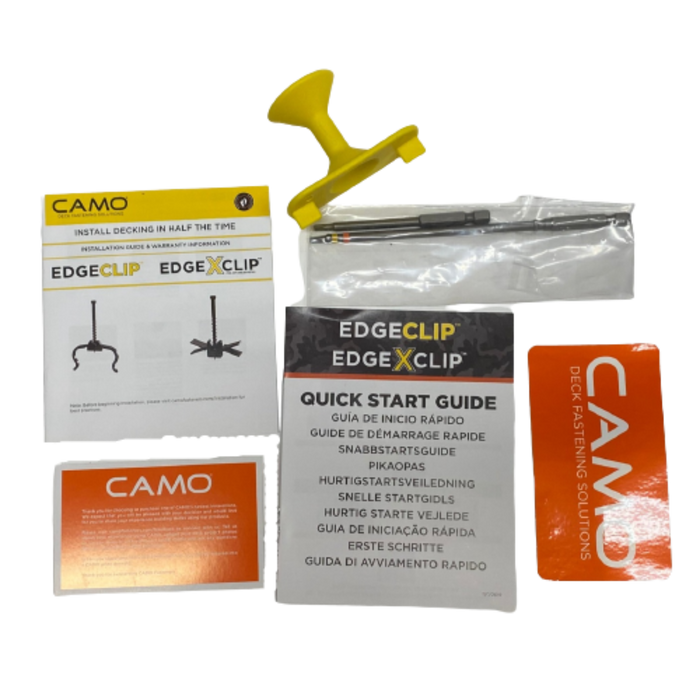 Camo Edge Clip Decking Fastener- Size Options- bit included