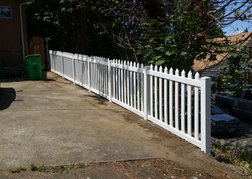 White Hood Vinyl Picket 7/8in x 3in- Height Options