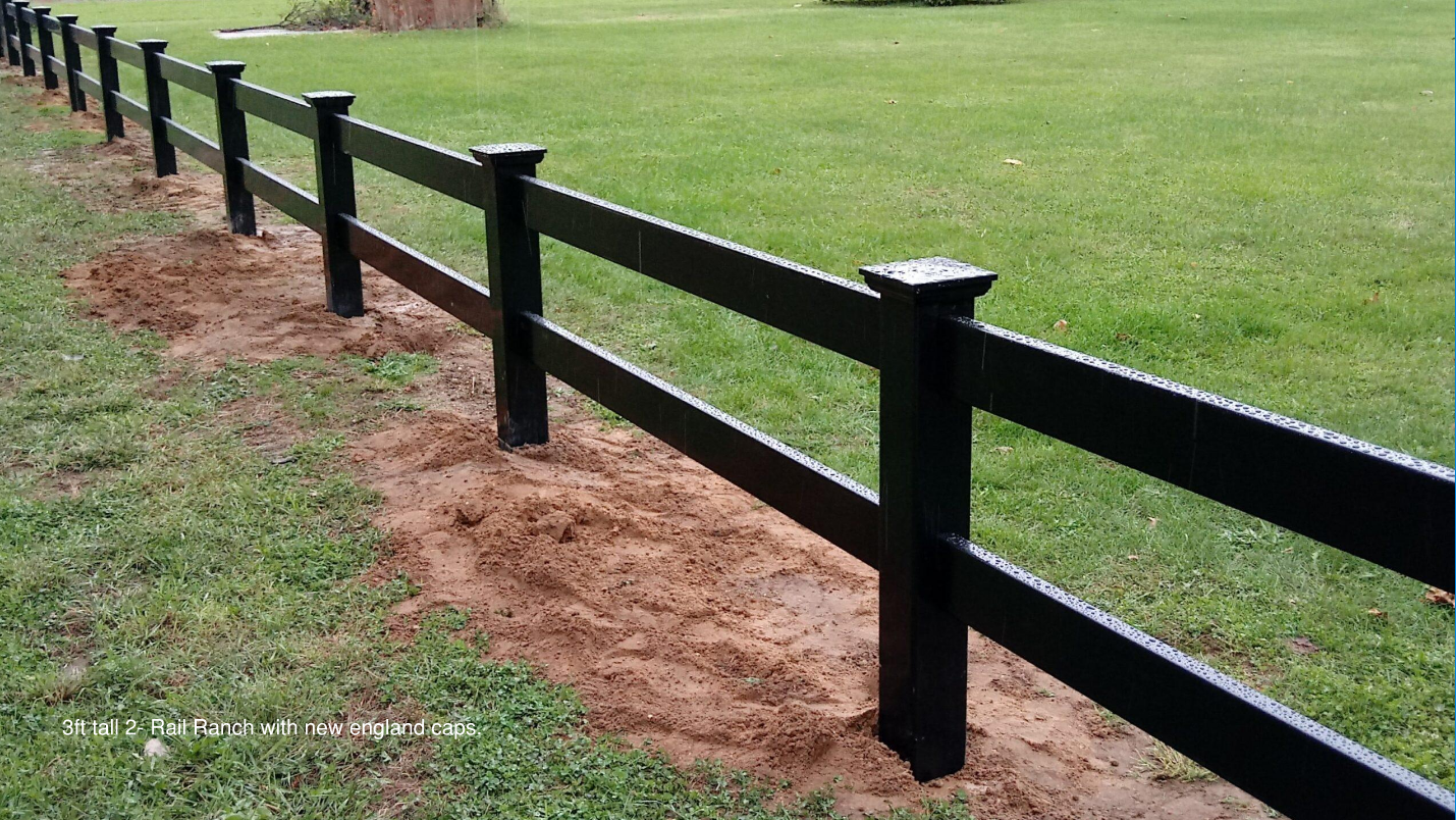 Black Posts - Ranch Style