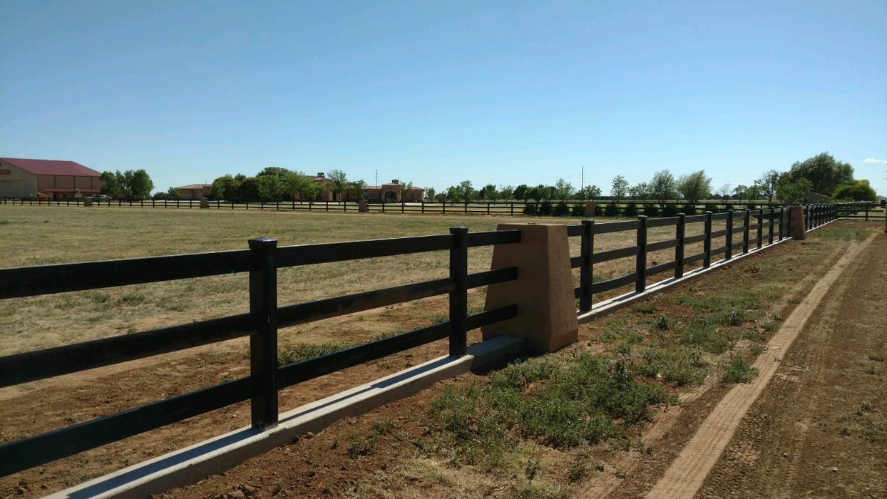 Black Rail Only- Ranch Style Fence