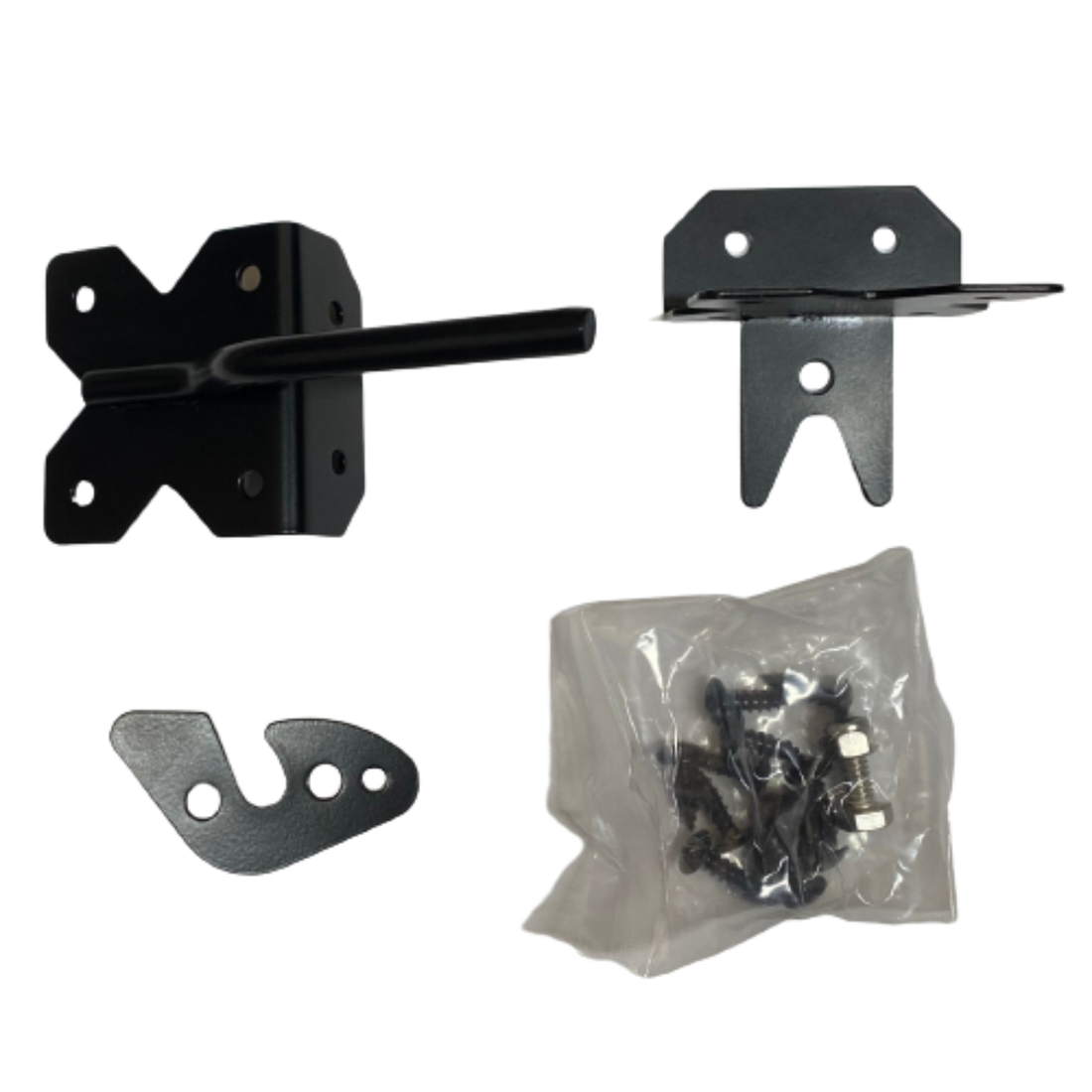 Stainless Steel Gravity Latch  w/screws Black- Nation Wide Industries