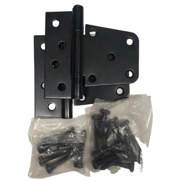 Blunt Tee Metal Gate Hinge, (Pair) Black- Nation Wide Industries