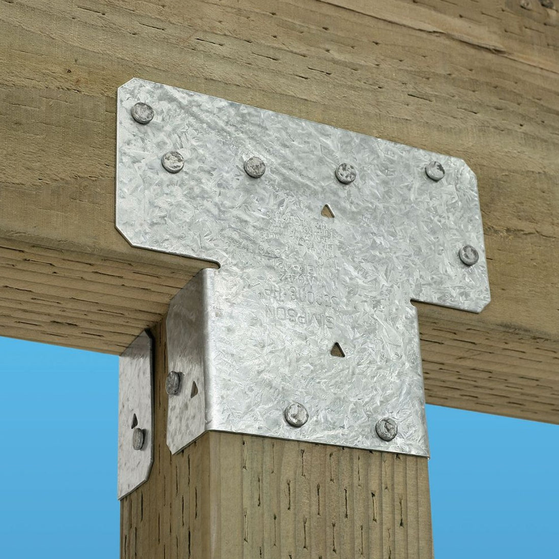 Simpson Strong-Tie AC Post Beam Connector, Side Attachment, Z-Max- AC4Z, AC6Z