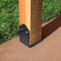 Outdoor Accents® Mission Collection Black Ornamental Post Base, Z-Max- Size Options