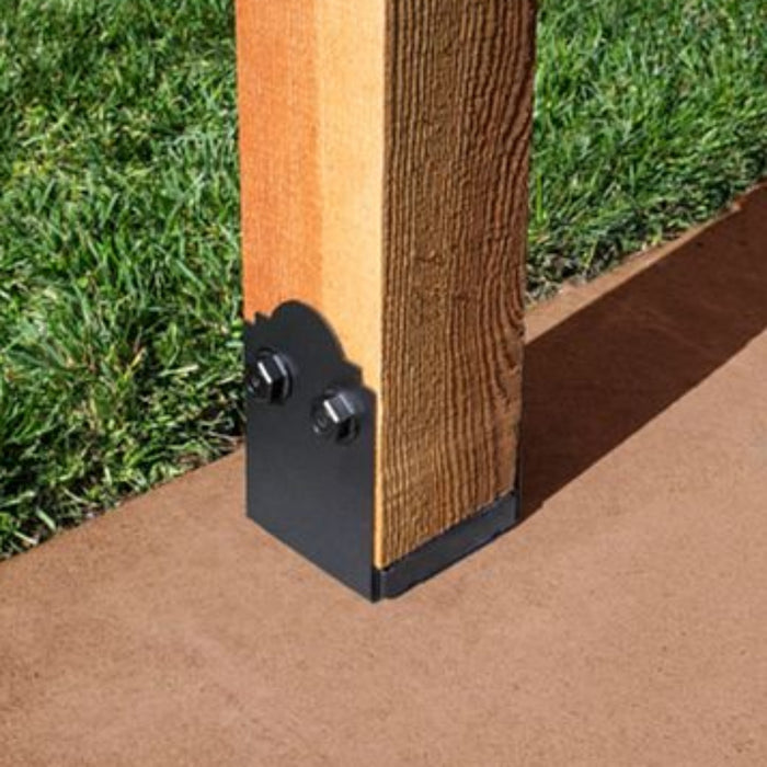 Outdoor Accents® Mission Collection Black Ornamental Post Base, Z-Max- Size Options