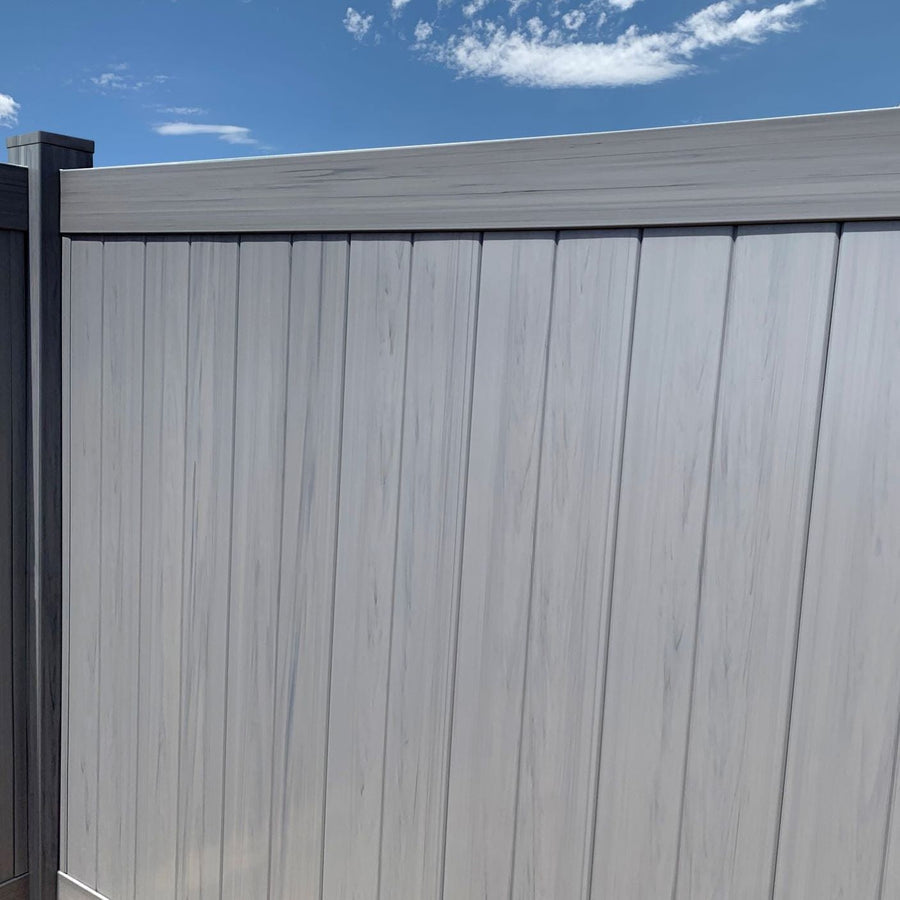 Vinyl 1.5in x 5.5in x 8ft Pocket Rail Clark/Nehalem For 8ft Post Spacing- Color Options