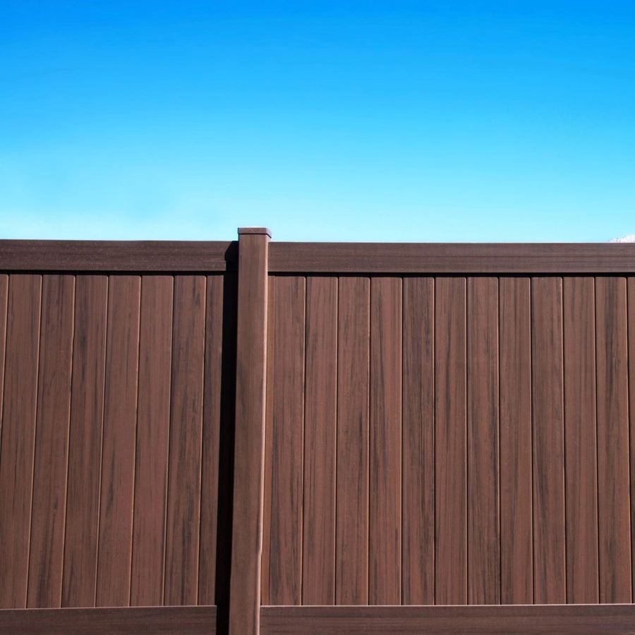Vinyl 1.5in x 5.5in x 8ft Pocket Rail Clark/Nehalem For 8ft Post Spacing- Color Options