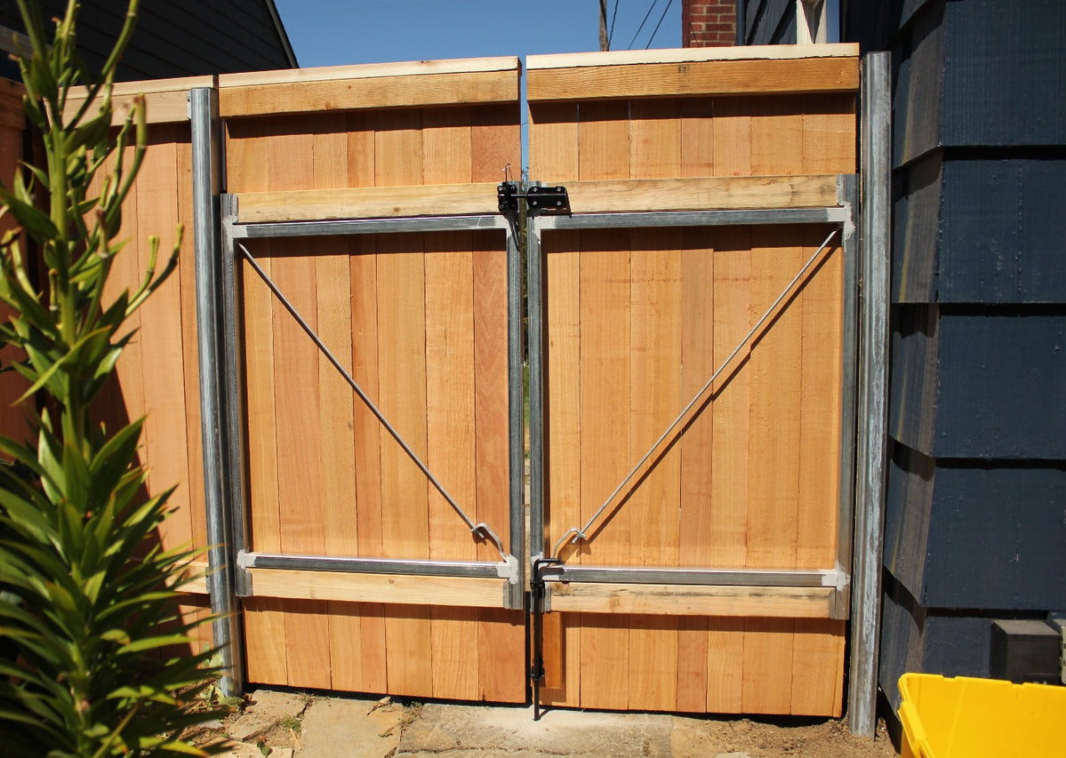 Steel and wood gates discount