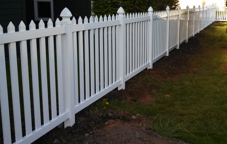 White Hood Vinyl Posts 4in x 4in x 4ft- Line Options