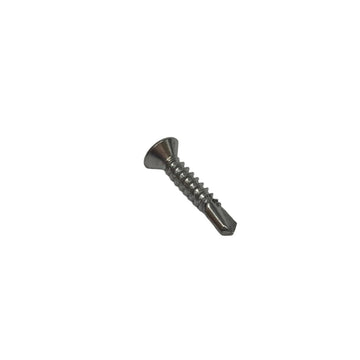 #10 x 1" - Flat #2 Sq. Drive TEK Stainless Steel Self Tapping Screw