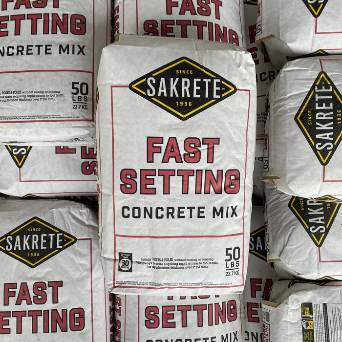 50 lbs. Fast Setting Concrete Mix- Sakrete