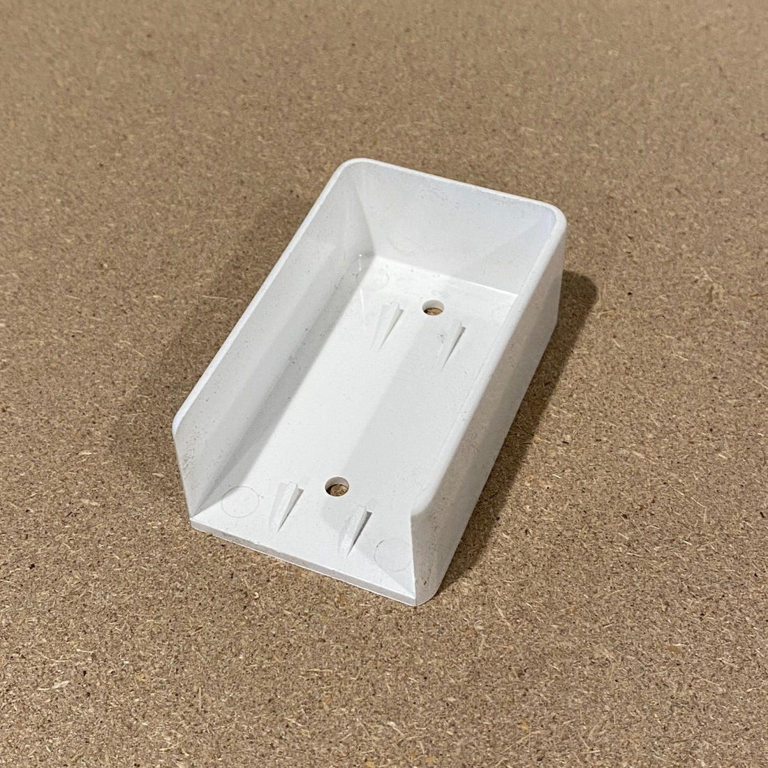 White Vinyl 2″ x 3.5″ Rail Mount Hanger Bracket- LMT