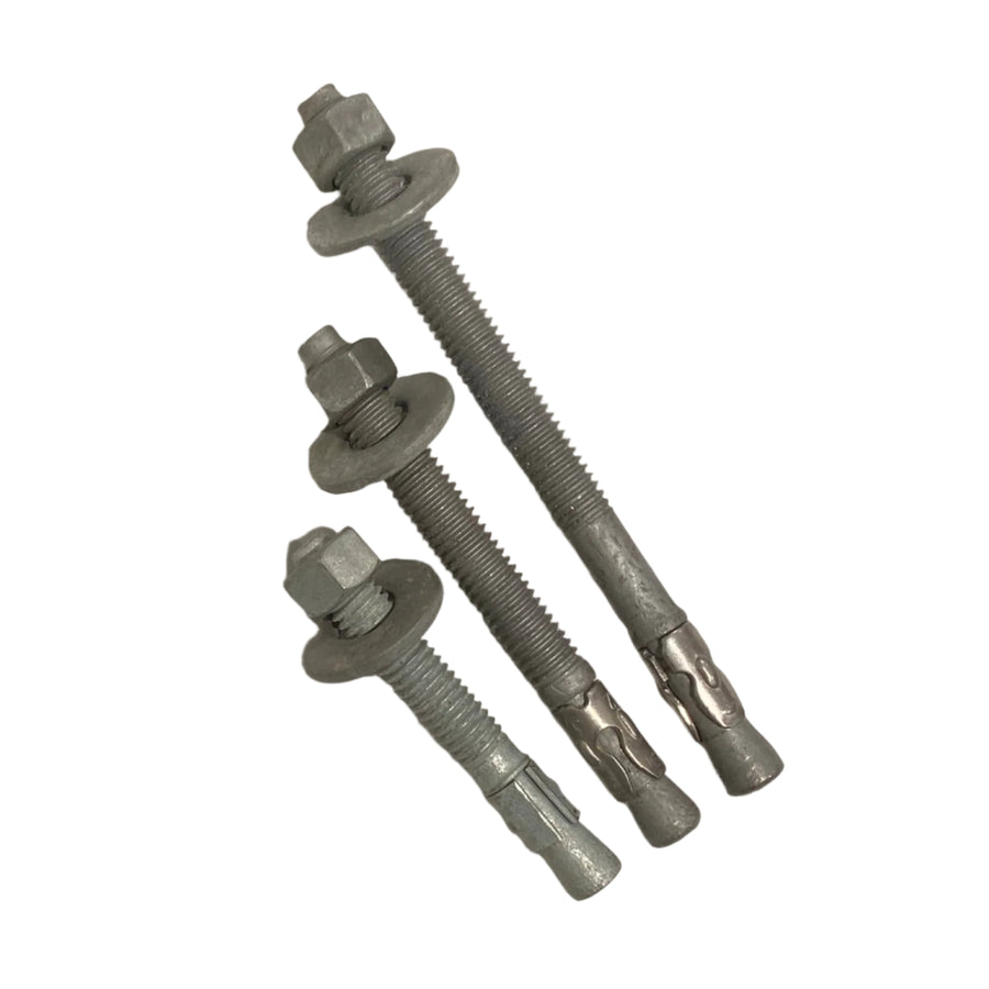 3/8" Galvanized Wedge Anchor- Size Options