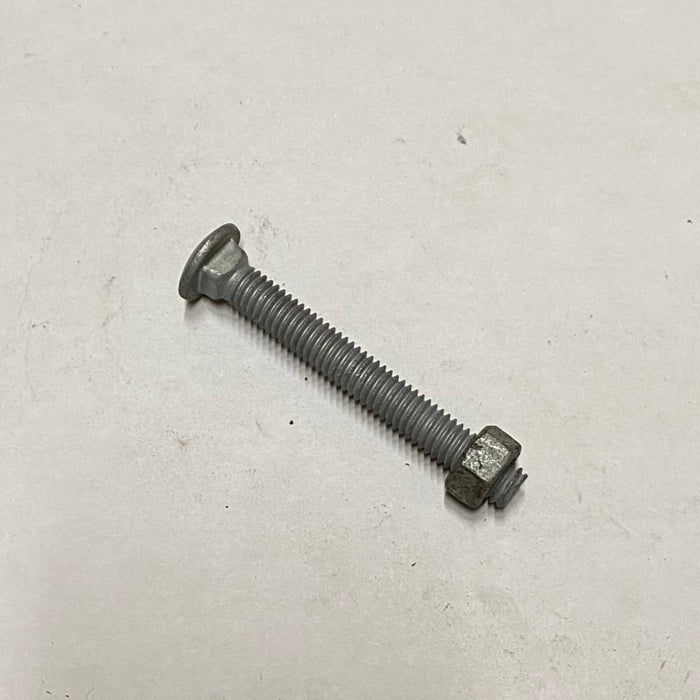 Chain Link 3/8 x 3 Carriage Bolt w/Nut (use with 2-3/8 post)- Black or Galvanized