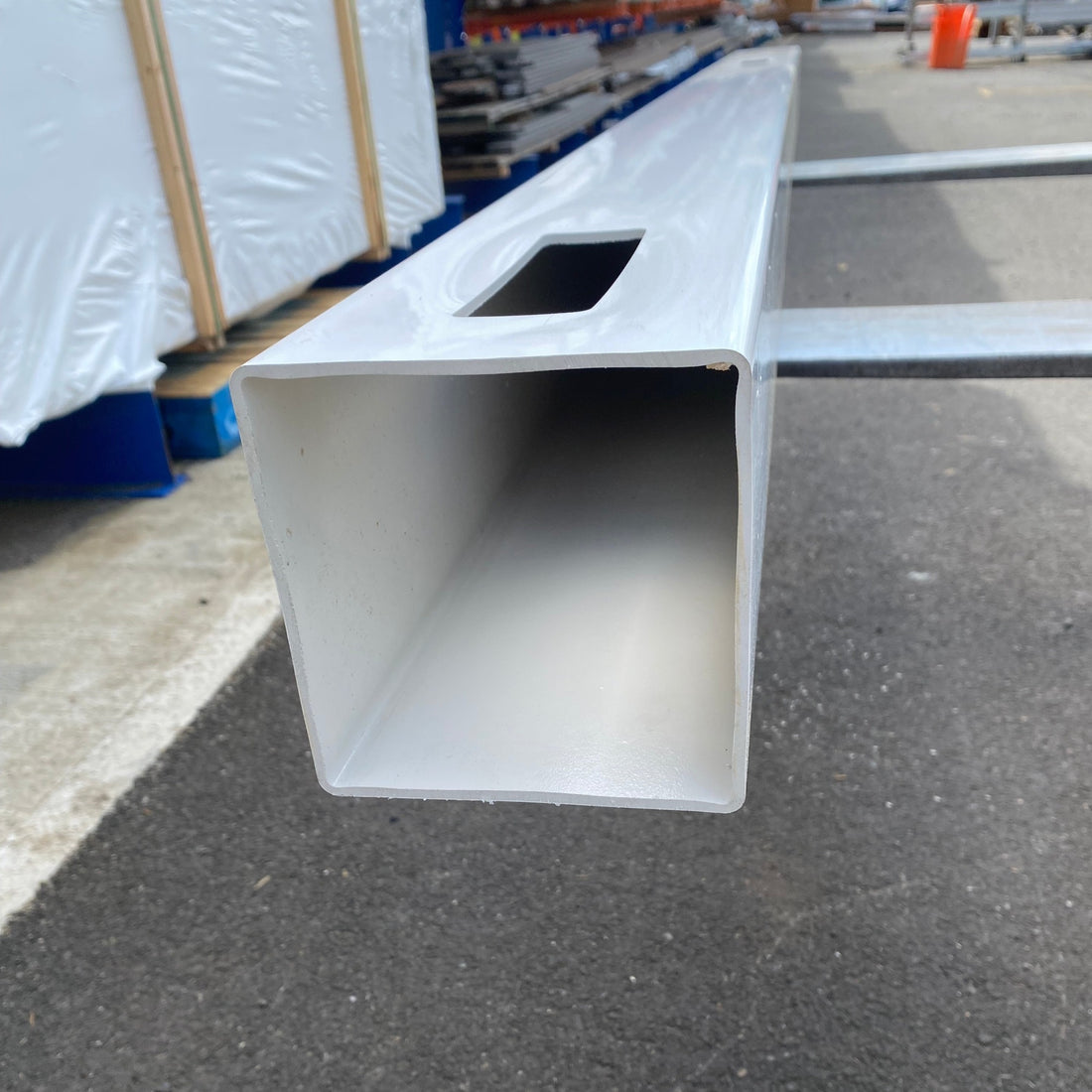 White Vinyl Post 5x5in Nehalem, 5ft Fence- Line Options