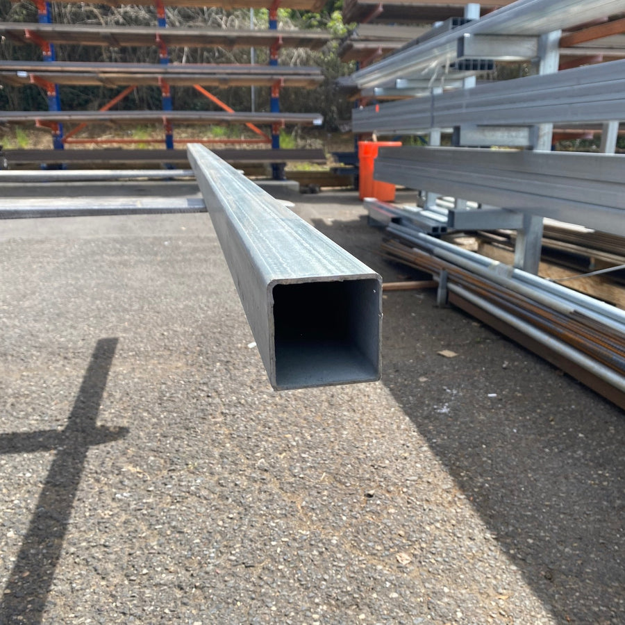 HD Square Tube Galvanized Steel Gate Fence Post- 1.5in/2.5in/4in. Size Options