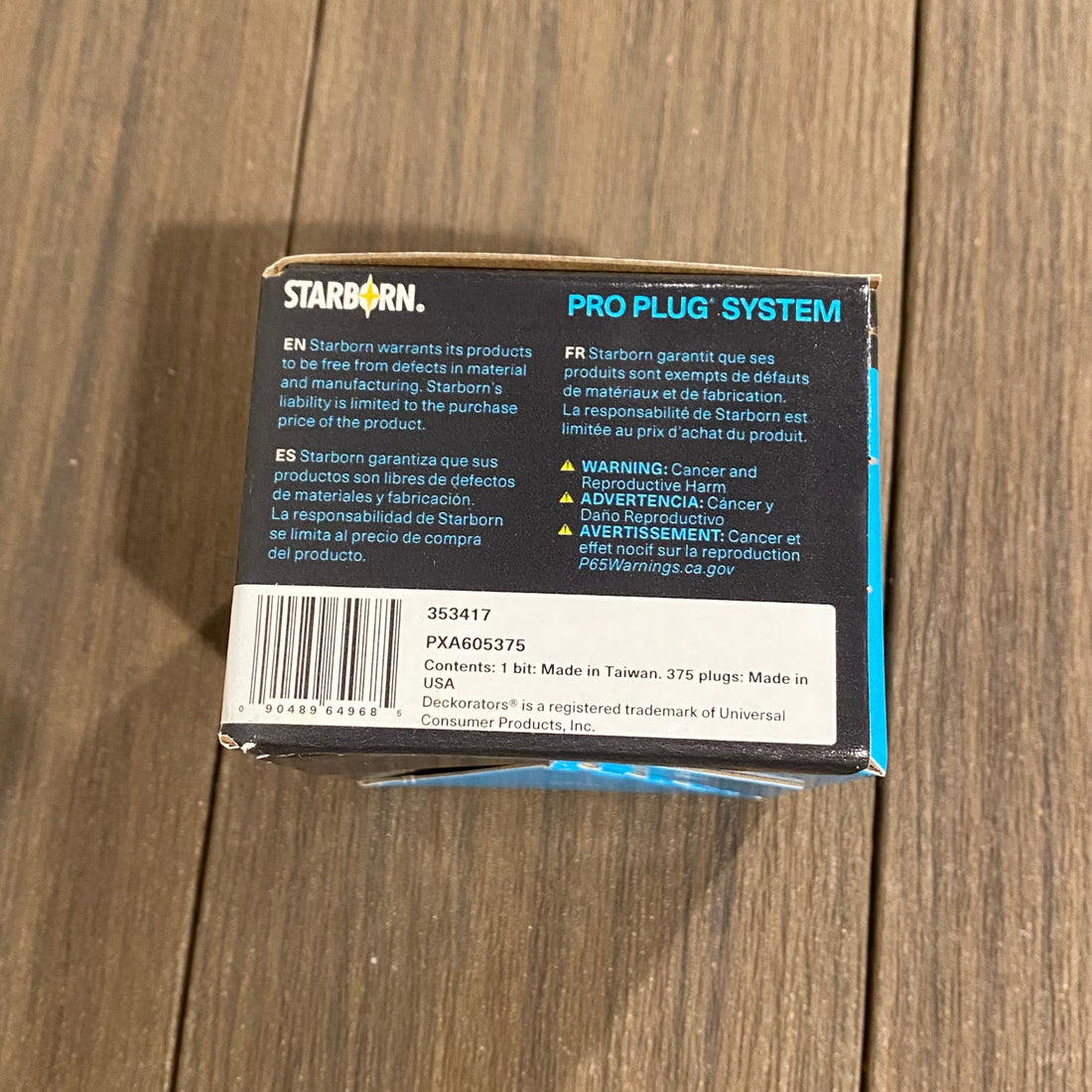 StarBorn Deck Plugs Pro Plug Color Match 375 pcs