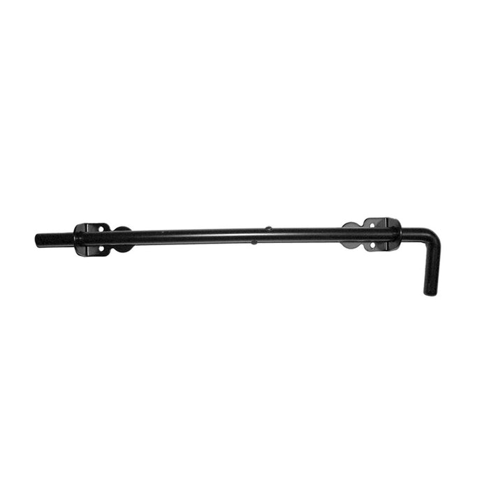 Contemporary 24" Black 5/8" Stainless Steel Drop Rod - Lockable- Black- Nation Wide Industries