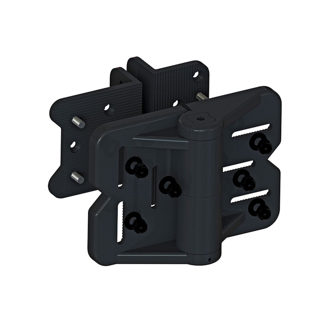 Heavy Cornerstone Horizontal Fully Adjustable Nylon Gate Hinge, (Pair)- Color Options- Nation Wide Industries