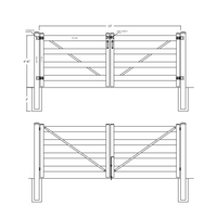 Tan Ranch/Yamhill Vinyl Gate- Size Options