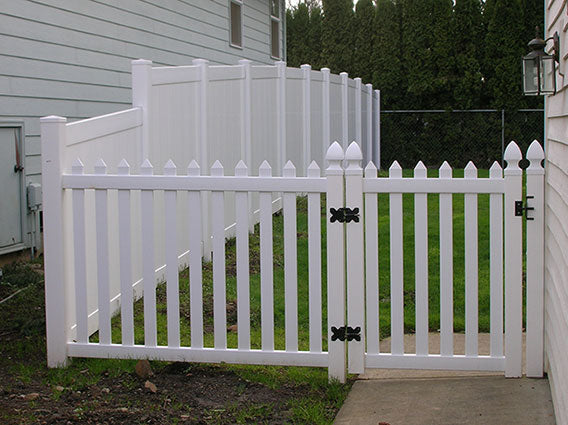 White Hood Vinyl Gate