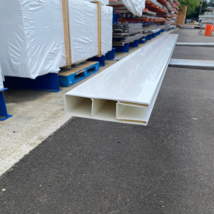 Vinyl 1.5in x 5.5in x 8ft Pocket Rail Clark/Nehalem For 8ft Post Spacing- Color Options