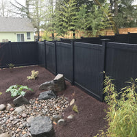 Black- Clark (Solid Privacy) Fence Section